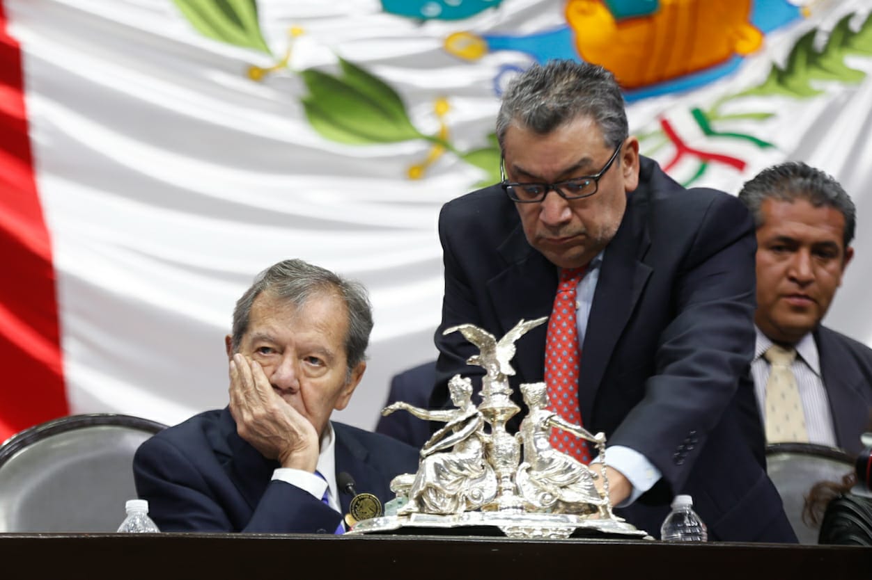 El presidente de la Mesa Directiva de San Lázaro, Porfirio Muñoz LEdo/Araceli López.