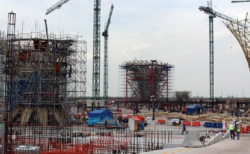 En la zona del aeropuerto se realizaron obras de diverso nivel. (Antonio López)