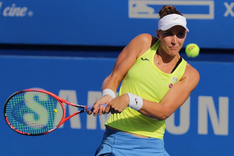 Beatriz Haddad da la sorpresa y elimina a Sloane Stephens del AMT 2019 (EFE)