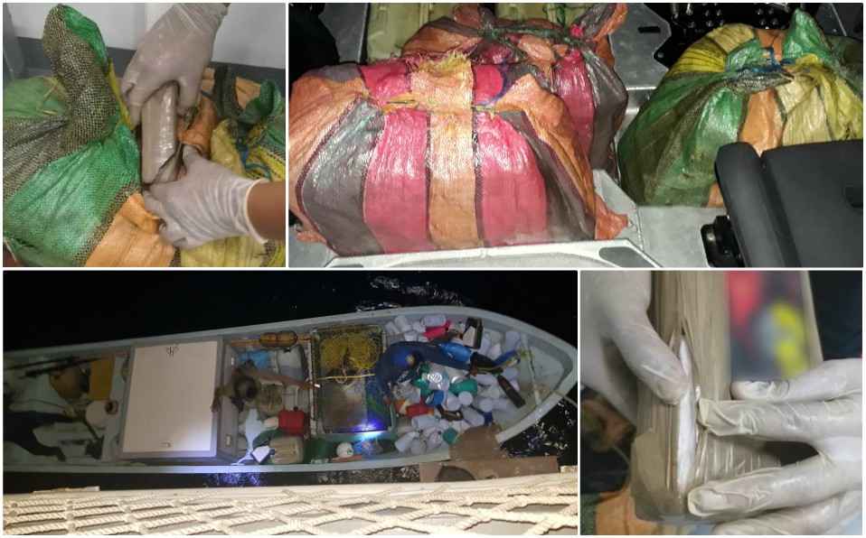 Elementos de la Marina aseguraron 720 kilos de cocaína en Chiapas. (Especial)