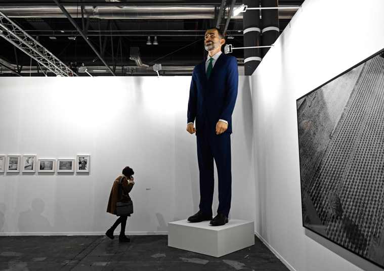 La escultura de Felipe VI está valuada en más de 4 millones de pesos. (Foto: AFP)