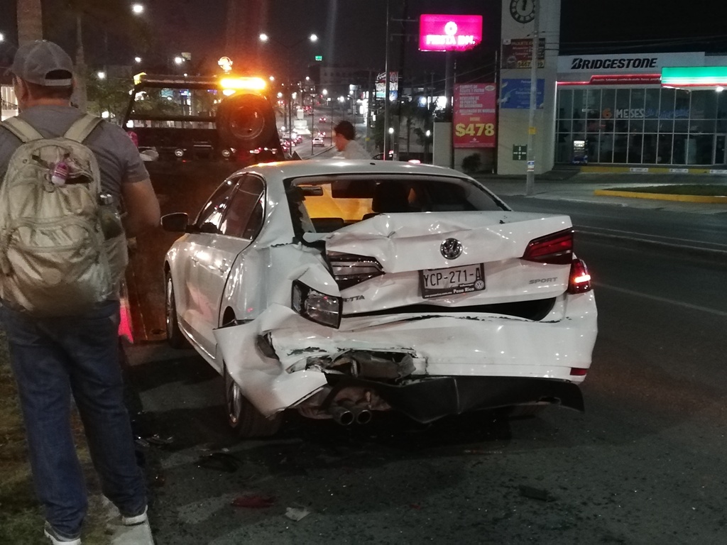 Vehículo involucrado en el percance vial.