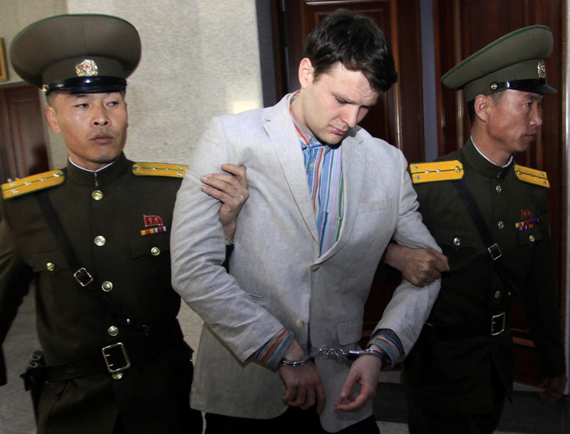 Corea del Norte negó los malos tratos a Otto Warmbier,  de 22 años, y sostuvo que contrajo botulismo mientras estaba detenido. (AP)