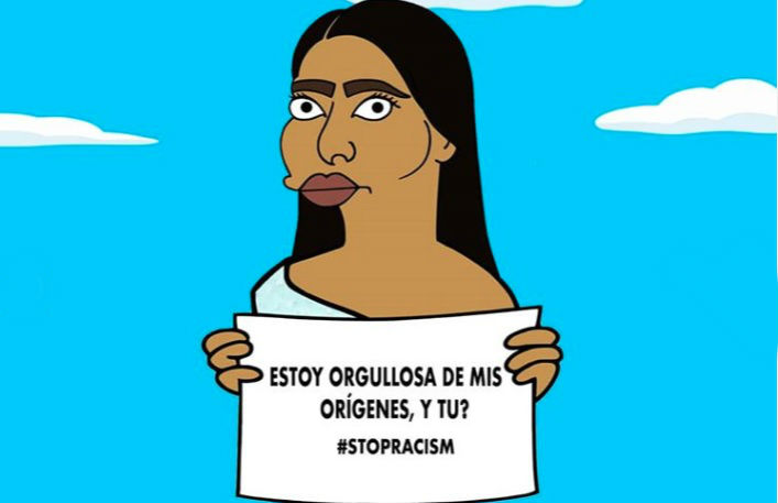 La ilustración es parte de una campaña para detener el racismo. (Instagram @alexsandropalombo)