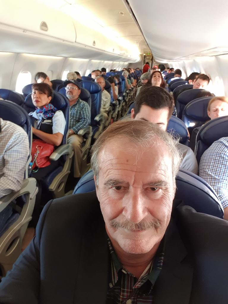 El ex presidente Vicente Fox, compartió una foto en Twitter. (@VicenteFoxQue)