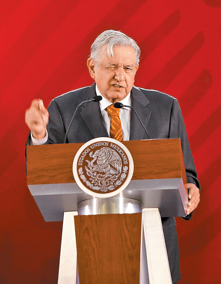 Conferencia mañanera. (Juan Carlos Bautista)