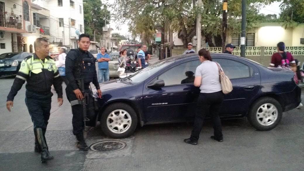 El vehículo involucrado del percance.