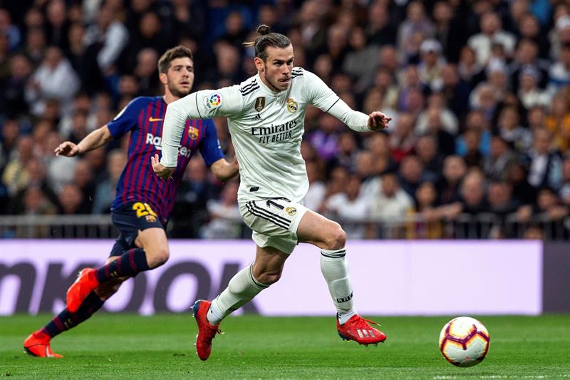 Gareth Bale salió molesto del Clásico (EFE)