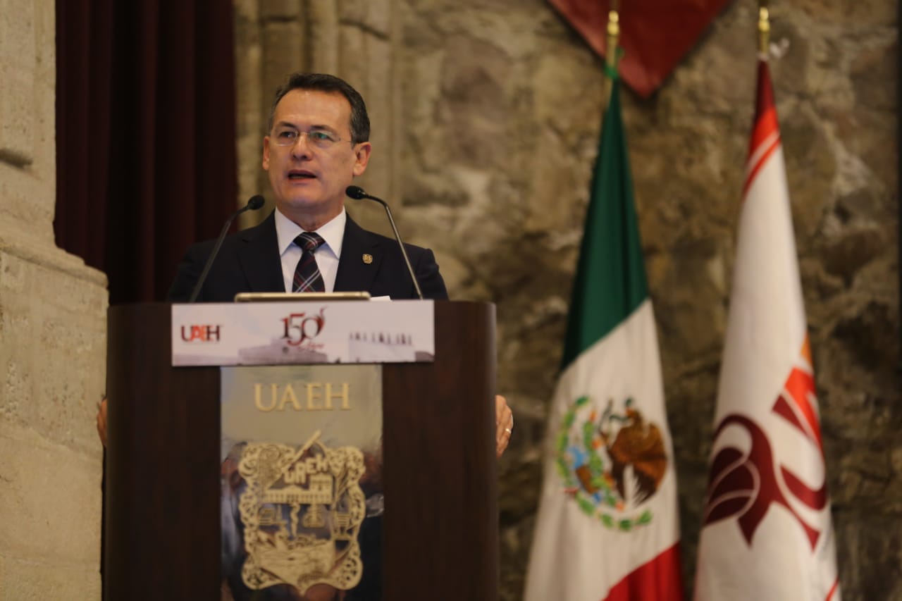 Adolfo Pontigo Loyola, rector de la UAEH. (Jorge Sánchez)