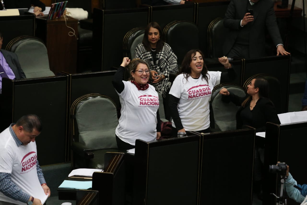 El congreso de Nuevo León aprobó laGuardia Nacional por unanimidad. Foto: Jorge López