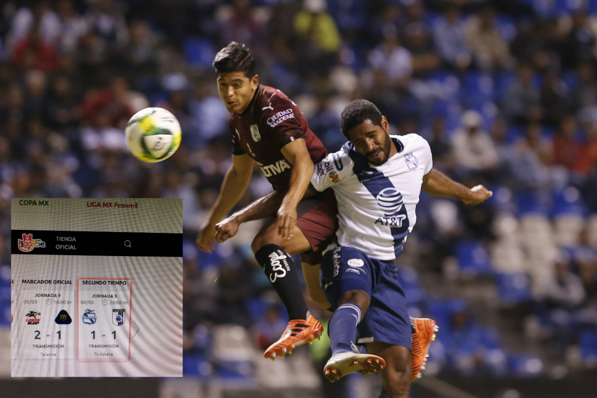 Liga MX se equivoca con marcador del Puebla vs Querétaro (Imago7)