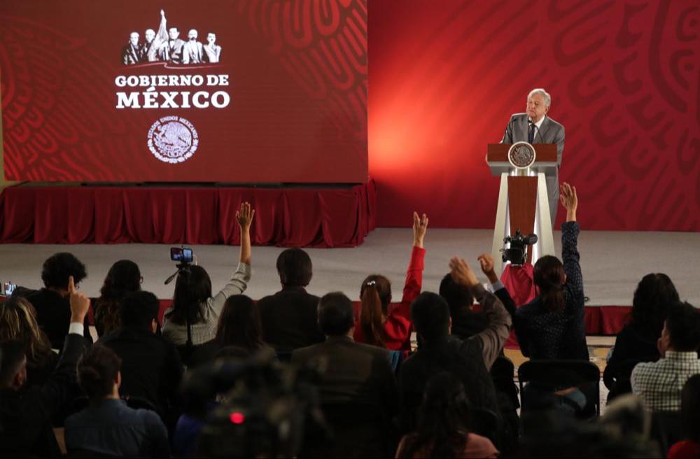 El Presidente en conferencia matutina desde Palacio Nacional (Presidencia)