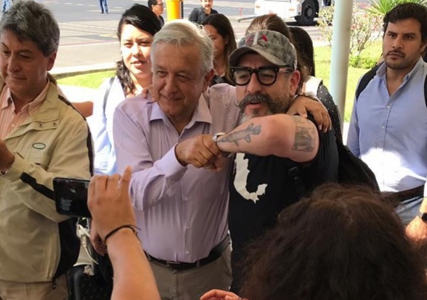 Aquiles Chávez y el presidente López Obrador (aquileschavez)