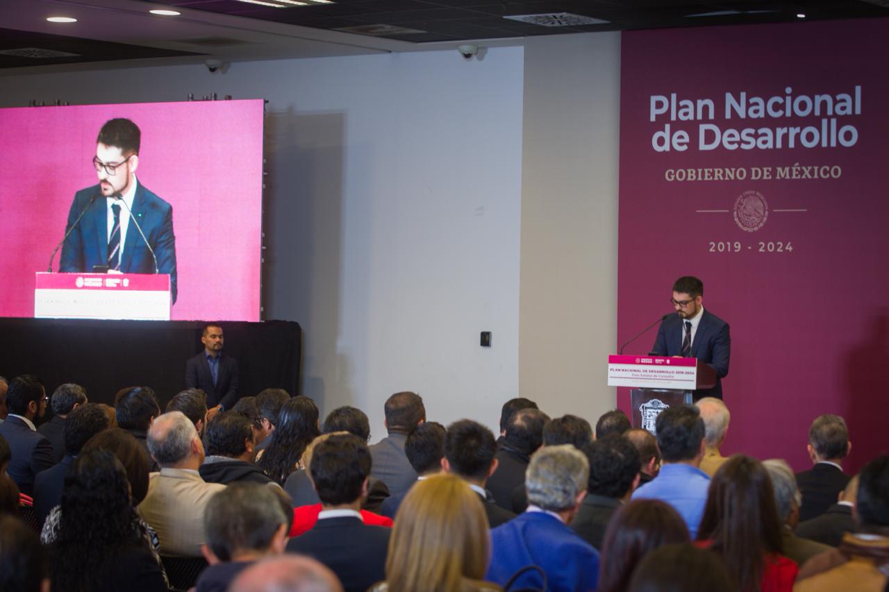 Román Meyer Falcón, titular de Sedatu, inauguró el primero de tres foros de consulta para conformar el Plan Nacional de Desarrollo 2019-2024 (Fanny Mi