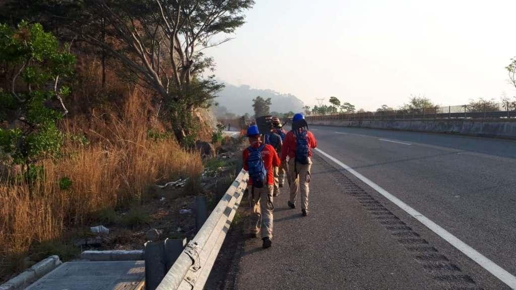 Los trabajadores realizaban desazolve. (Rogelio Agustín Esteban)