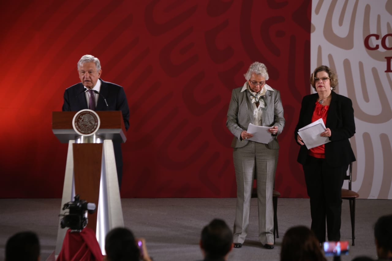 AMLO durante la presentación del plan contra los feminicidios. (Juan Carlos Bautista)