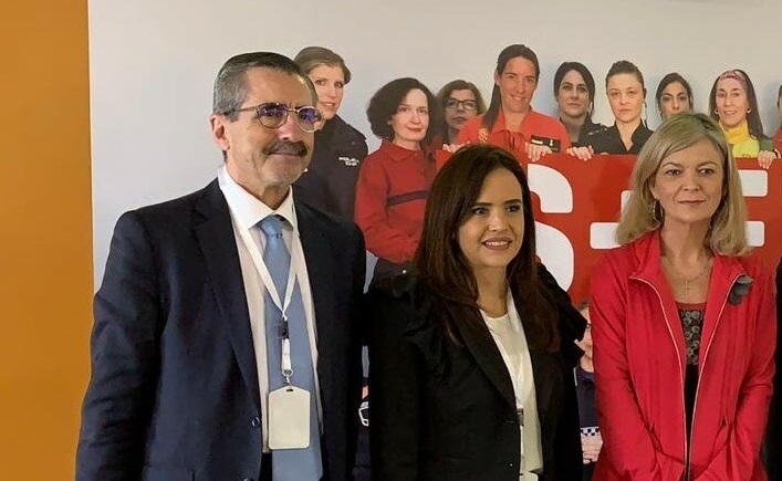 Clara Luz Flores, alcaldesa de Escobedo, dio a conocer el Modelo de Policía de Proximidad (Foto: Especial).