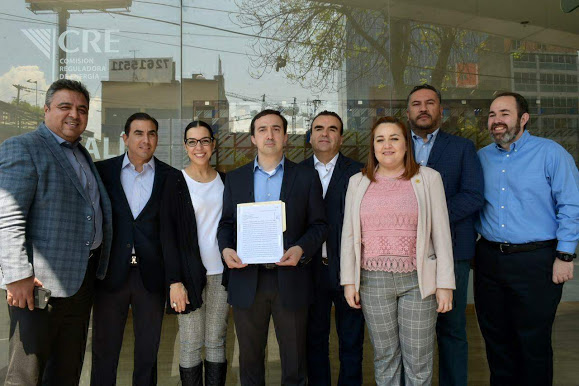 Diputados federales del PAN acudieron a la CRE y exigieron se revise el permiso de Naturgy, y que se modifique. Foto: Especial
