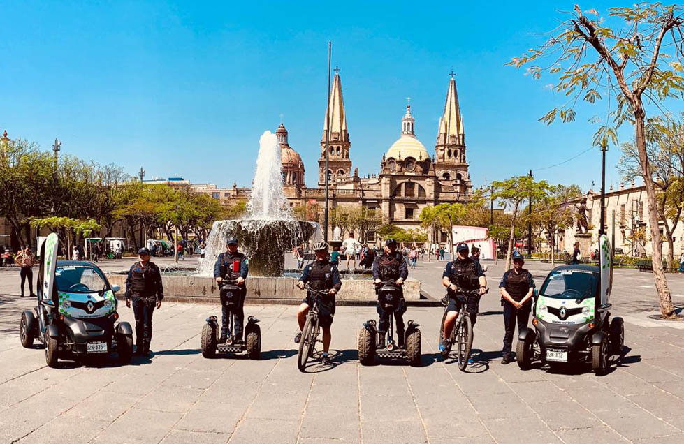 Policía de Guadalajara en el Centro Histórico (Cortesía)