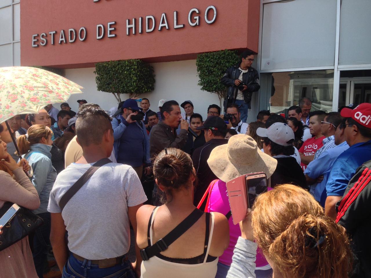 Integrantes de la Foideh en manifestación. (Teodoro Santos)
