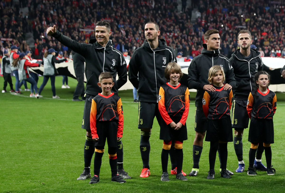Cristiano Ronaldo y la Juventus en partido de Champions League (Reuters)