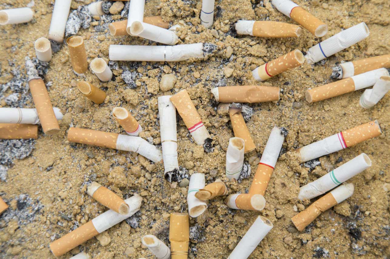 Las colillas de cigarro son el mayor contaminante de los océanos. (Especial)