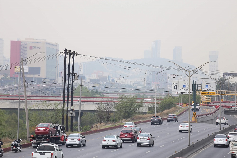 Mala calidad del aire en Monterrey. (Jorge López)