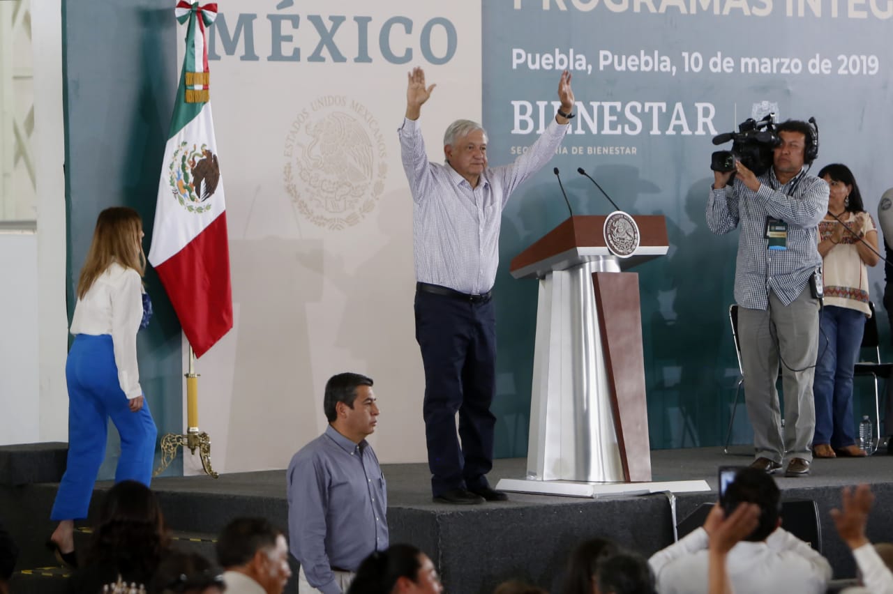 El presidente López Obrador fue a Puebla a presentar los Programas Integrales de Desarrollo (Ariana Pérez)