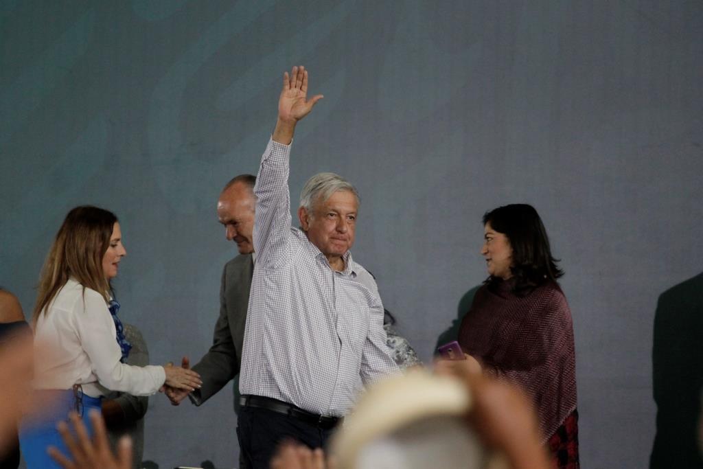 Andrés Manuel López Obrador, resaltó la estrategia impulsada por su gobierno en el combate al robo de combustible (Miguel Romero)