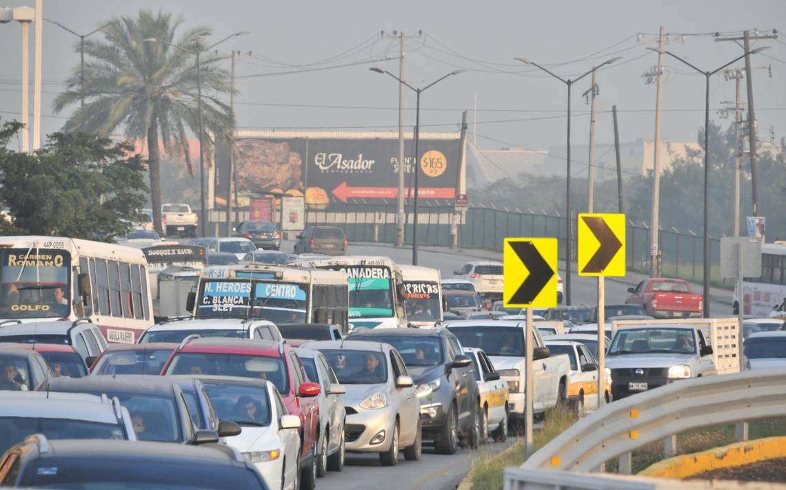 Congestionamiento vial.