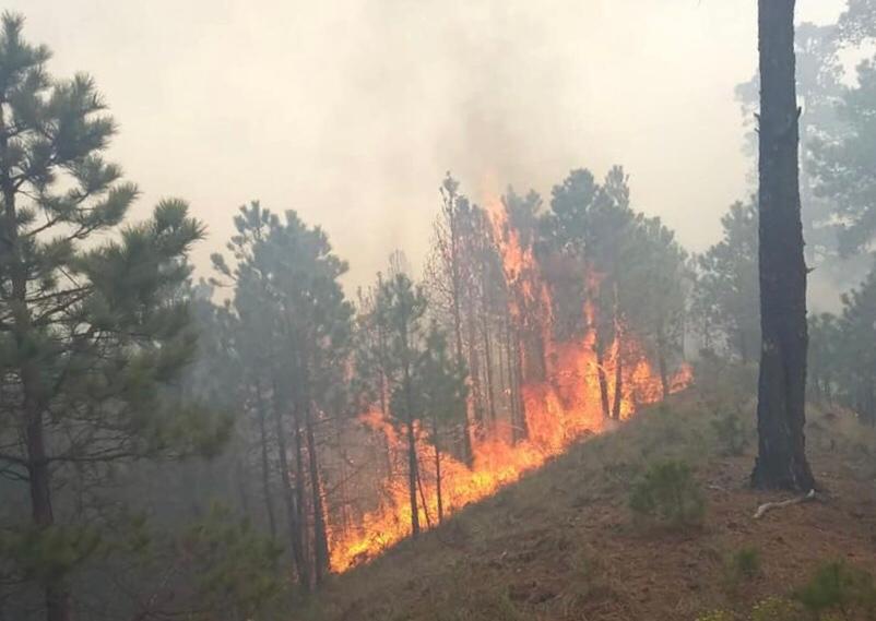 El incendio generó que dos comunidades fueran desalojadas.