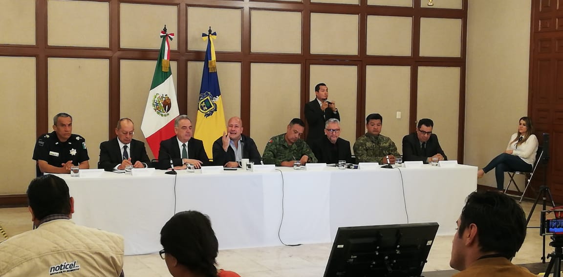 Enrique Alfaro presentó el balance mensual de seguridad, dentro del periodo que va del 6 de febrero al 6 de marzo. (Jorge Martínez)