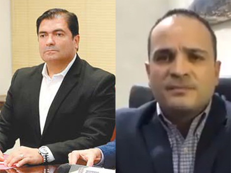 Felipe Gallo, ex secretario de Seguridad, y Raúl Leal, ex director de Policía y Tránsito de San Pedro.