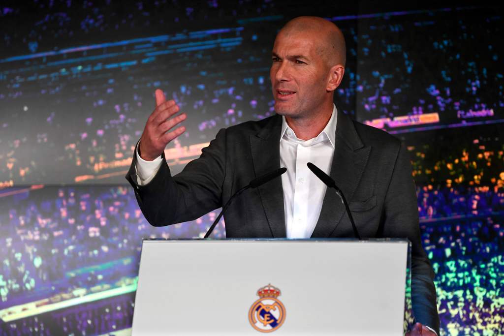 Zinedine Zidane, técnico del Real Madrid (AFP)