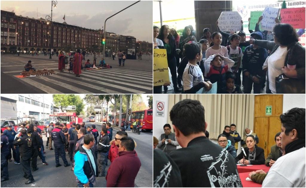 Los bloqueos y protestas durante los 100 días de gobierno de Sheinbaum en CdMx. (Especial)