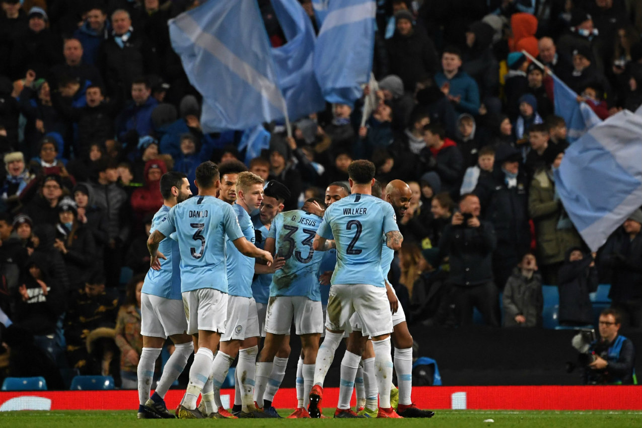 El Manchester City goleó al Schalke 04 (AFP)