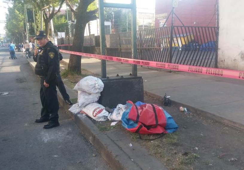 El feto fue abandonado en el cruce de Nacional y Eje 1 Oriente, colonia Morelos. | César Velázquez