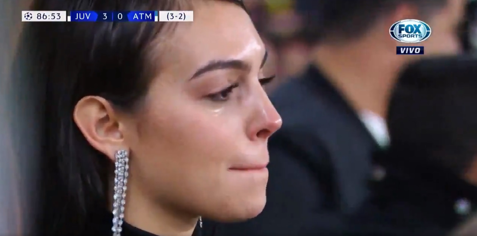 Georgina Rodríguez llora tras gol de Cristiano Ronaldo (Especial)