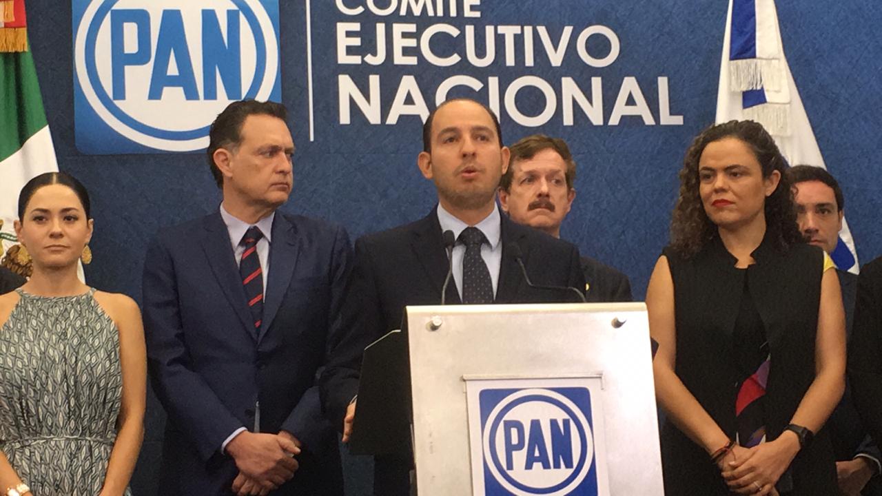 Marko Cortés, presidente del PAN, fijó la postura de su partido por los 100 días de gobierno de López Obrador (Ignacio Alzaga)