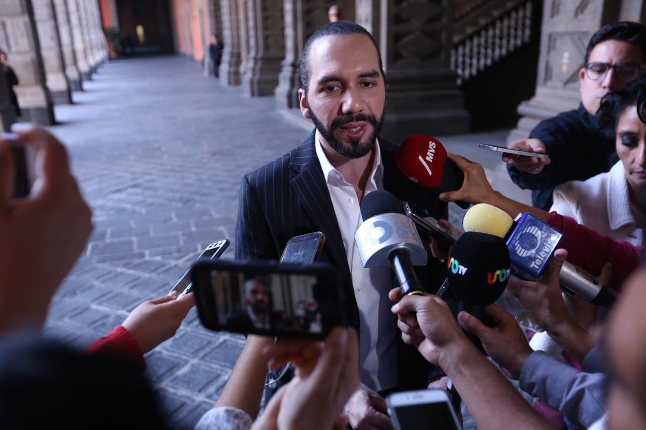 El presidencial electo de El Salvador, Nayib Bukele, tras su reunión con el presidente López Obrador (Nelly Salas)