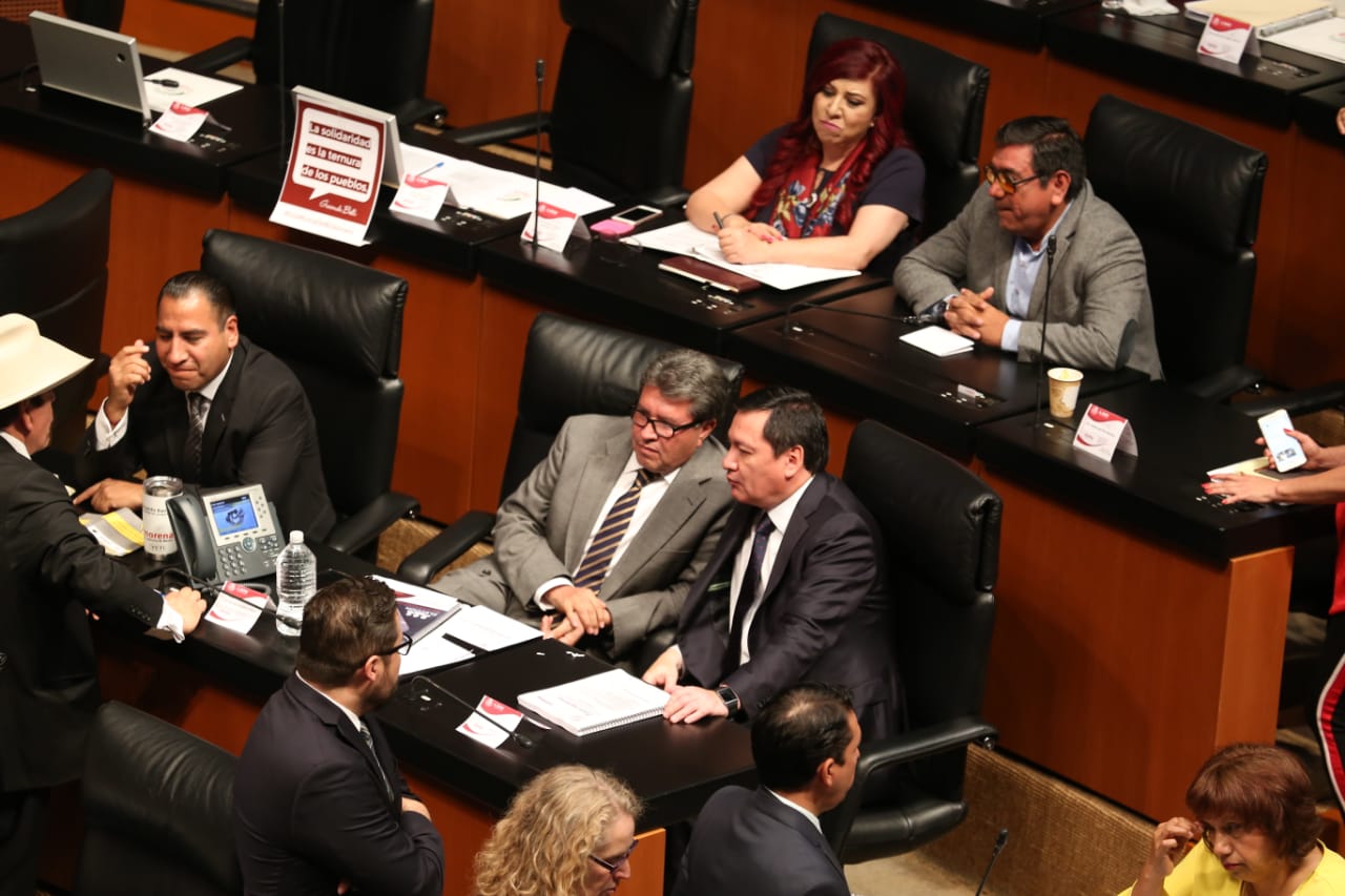 Ricardo Monreal, coordinador de Morena en el Senado, informó que continúan las negociaciones para la terna a ministra (Octavio Hoyos)