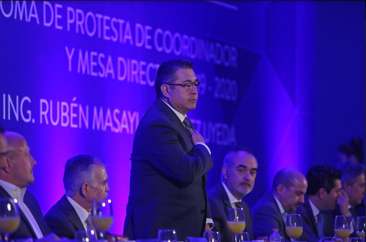 Toma protesta como nuevo coordinador del CCIJ, Rubén Masayi González Uyeda. (Fernando Carranza)