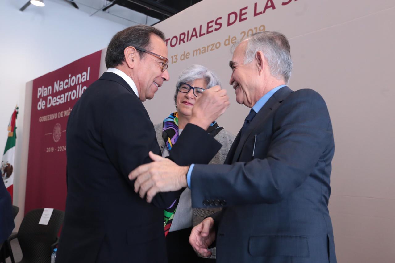 Carlos Salazar Lomelín, Graciela Márquez Colín y Alfonso Romo (Foto: Jesús Quintanar)