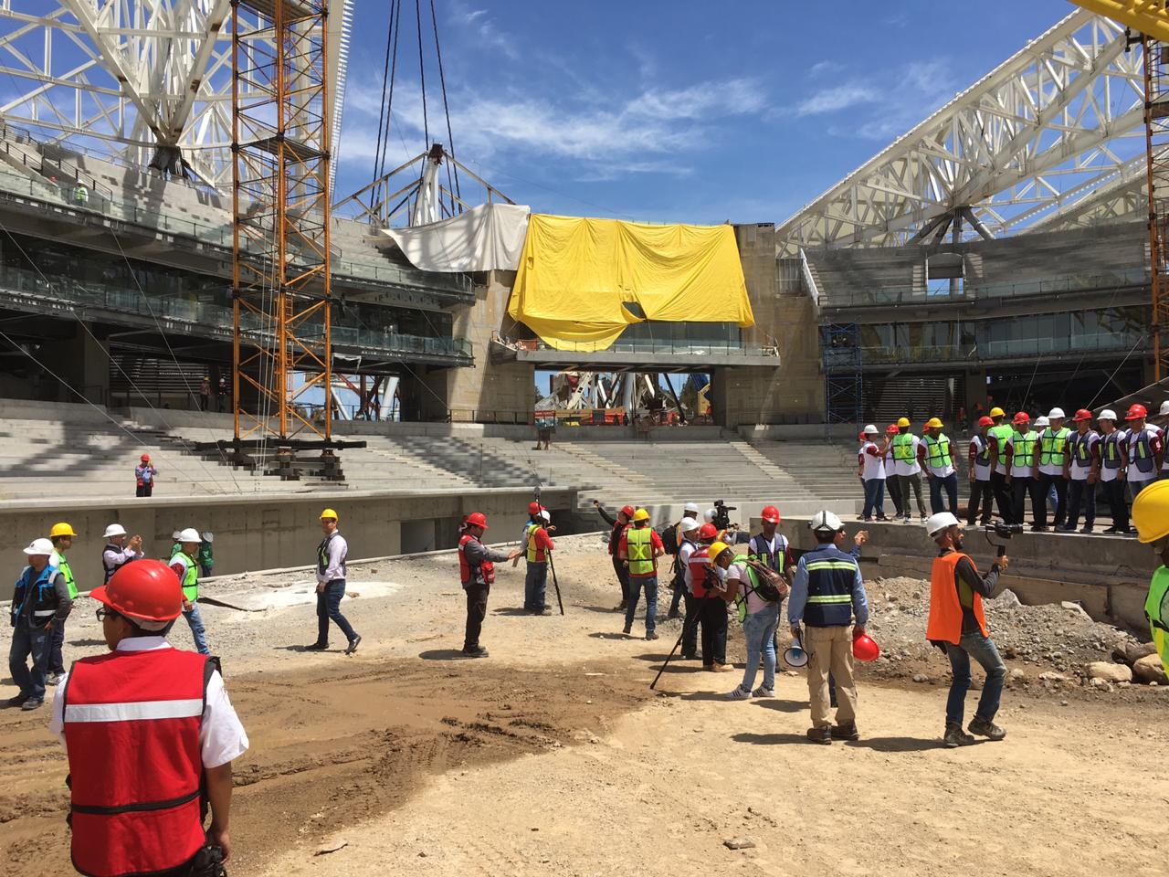 Construcción del nuevo estadio de los Diablos (Miguel Boada)