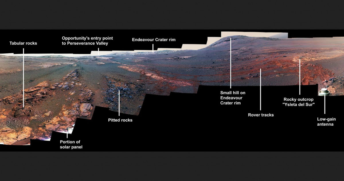 Las imágenes del rover Opportunity fueron tomadas entre el 13 de mayo y el 10 de junio. (DPA)