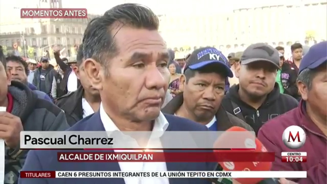 Pobladores de Ixmiquilpan protestan en el Zócalo por falta de agua ...