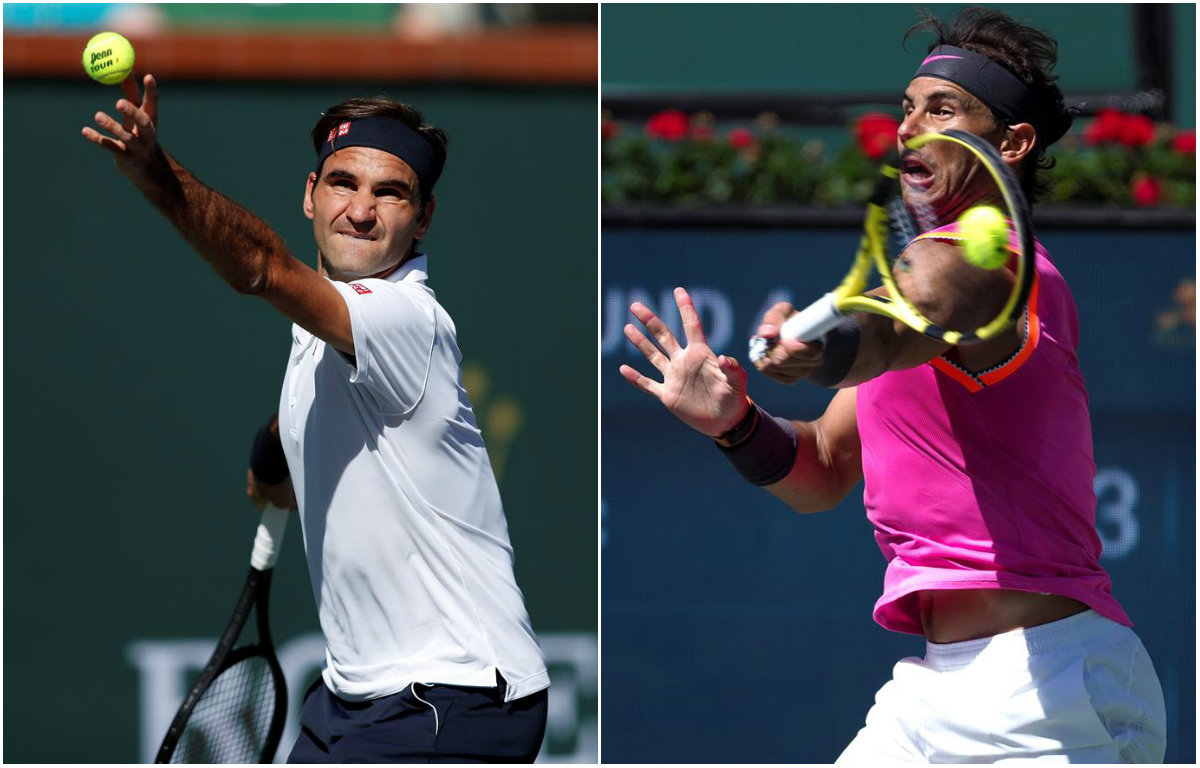 Roger Federer y Rafael Nadal (EFE)