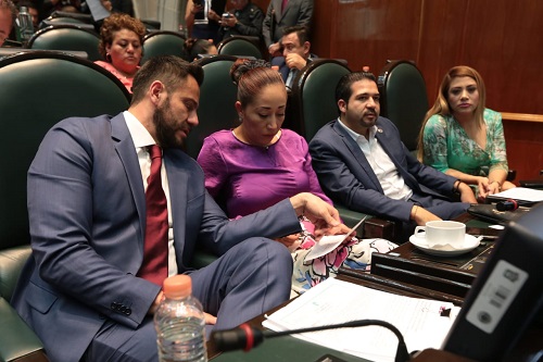 Bancada panista en la Legislatura local. (Tania Contreras)