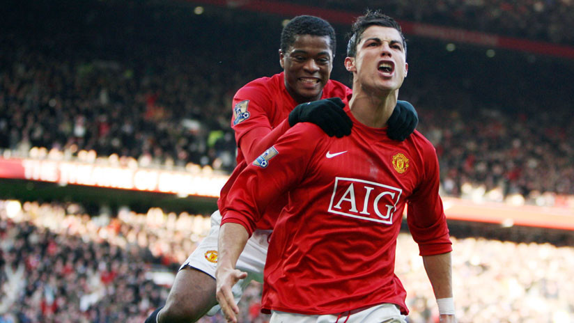 CR7 y Evra en el Manchester United (Reuters)