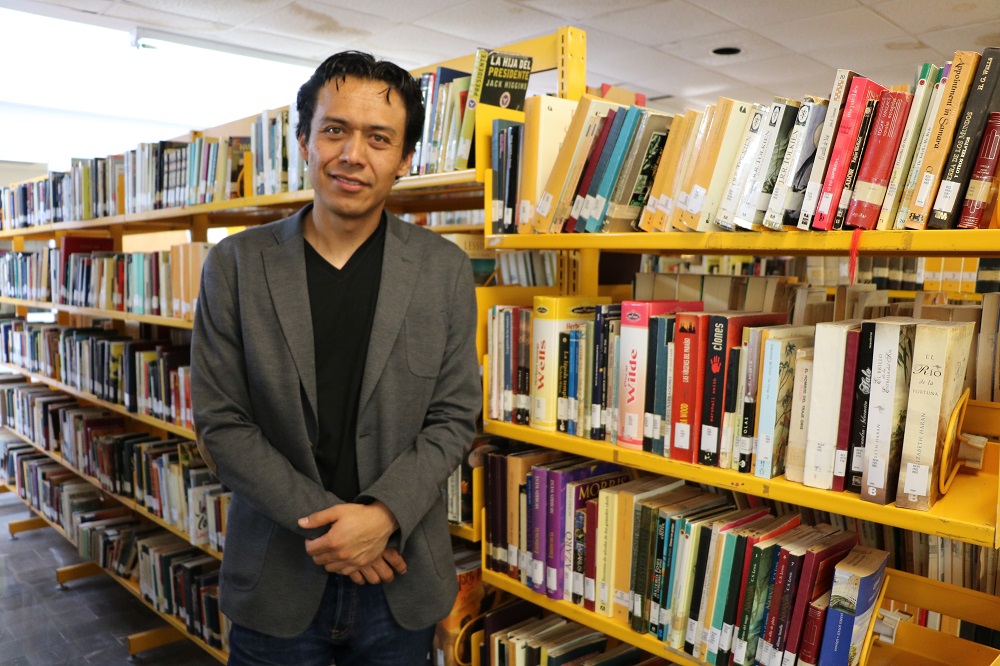 El director general de Bibliotecas, Marx Arriaga. (Especial/Gustavo Mendoza)